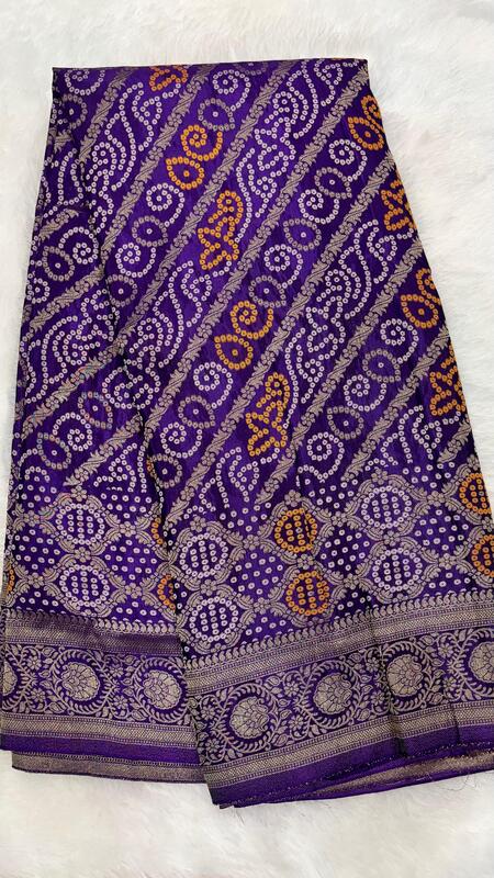 Banarasi Russian Crepe with Bandini Weaving